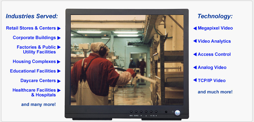 Factory and industrial video surveillance