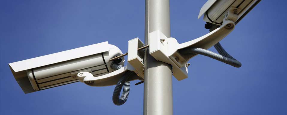 Commercial security camera installation